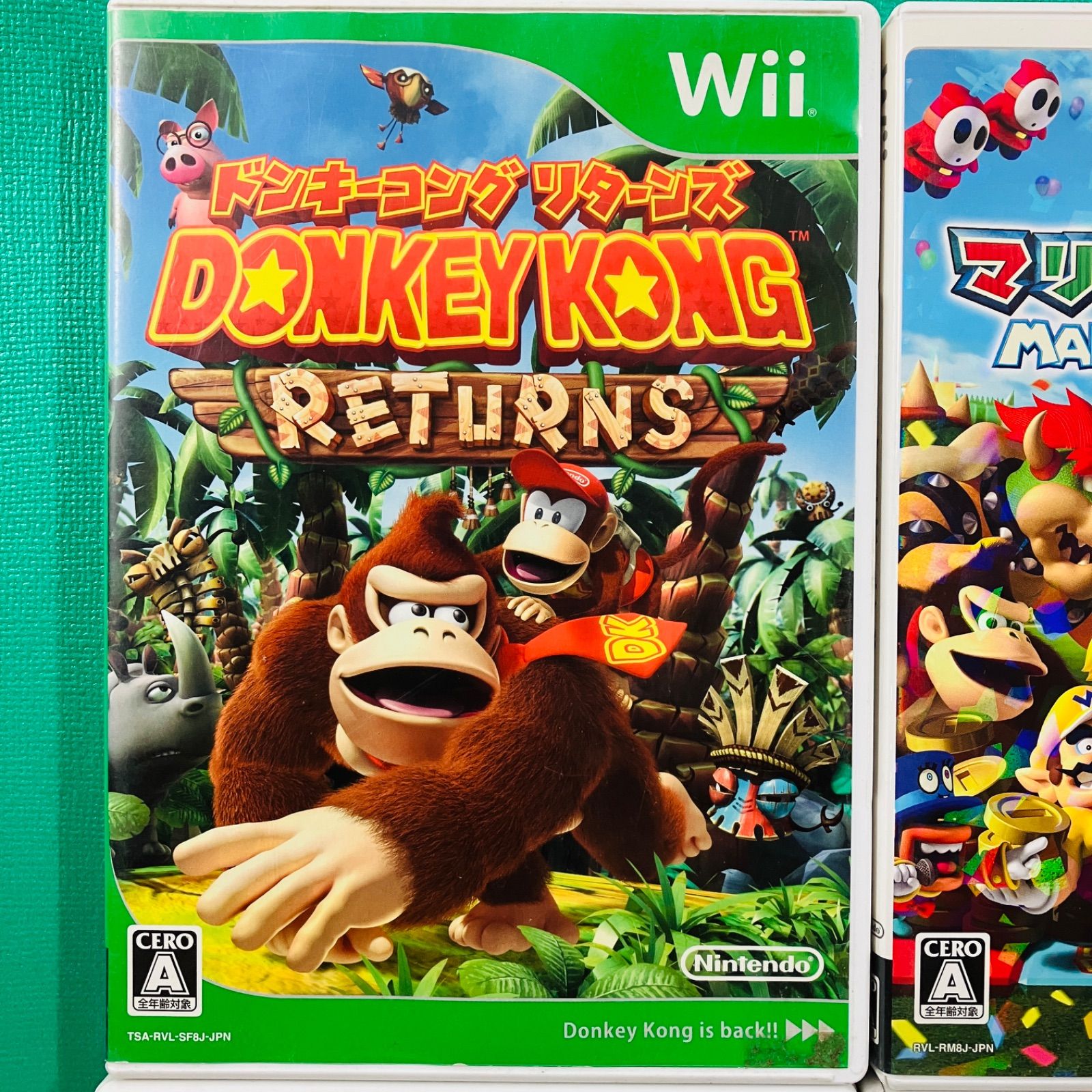 4点セット】Wii ドンキーコングリターンズ マリオパーティ8 マリオ