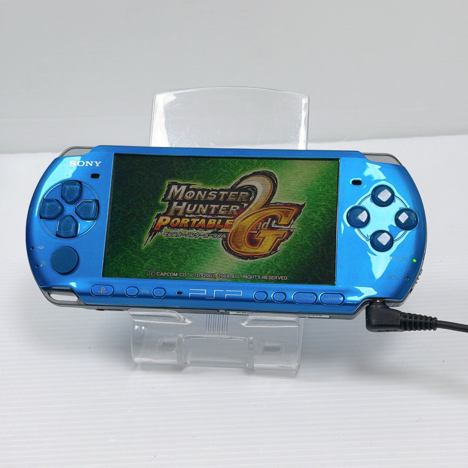 PSP 3000 バイブラントブルー 遊べるセット FW 6.60 後期型モデル ソニー プレイステーション ポータブル SONY PlayStation Portable
