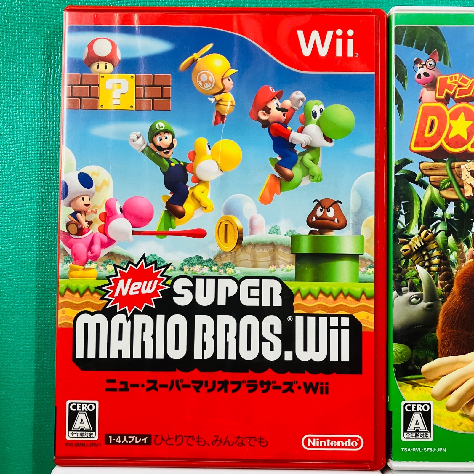 4点セット】Wii Newスーパーマリオブラザーズ ドンキーコング