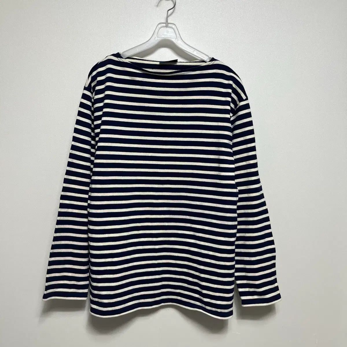 SAINT JAMES セントジェームス ネイビー ストライプ 長袖 Tシャツ