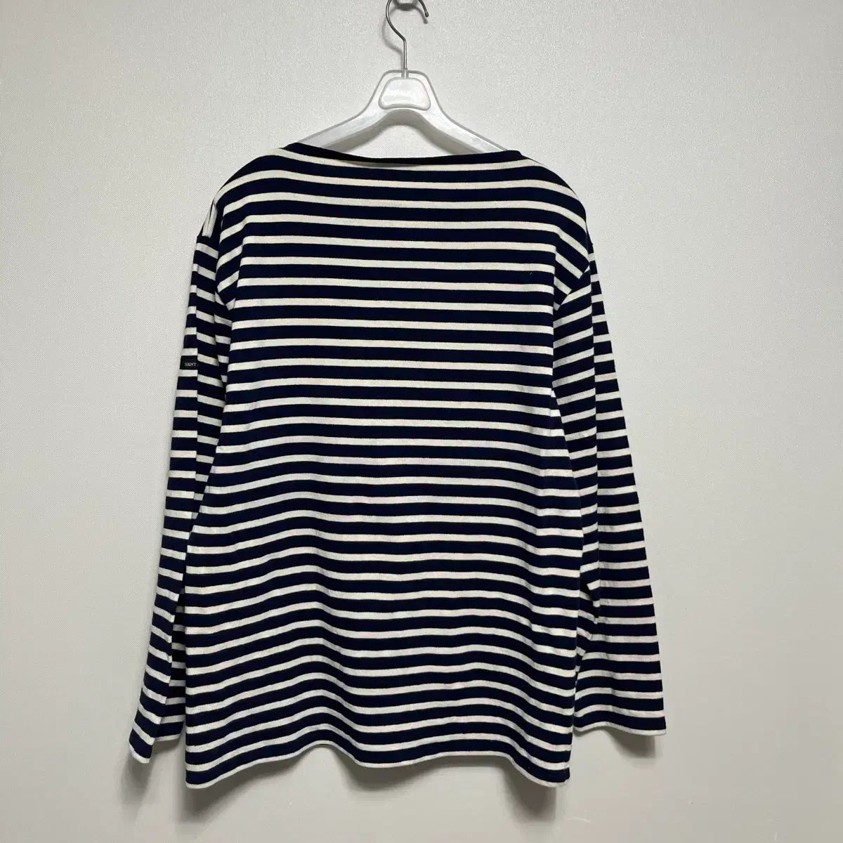 SAINT JAMES セントジェームス ネイビー ストライプ 長袖 Tシャツ