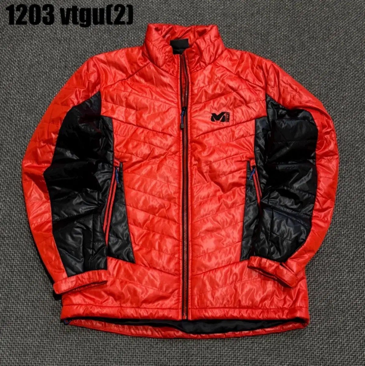 ミレー レッド/ブラック ダウン ジャケット - メルカリ