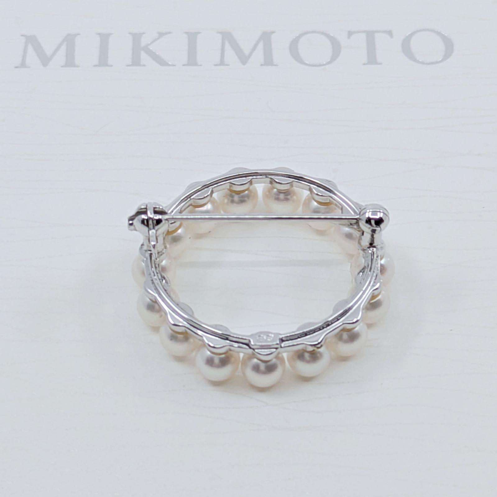 MIKIMOTO アコヤパール サークルブローチ ベビーパール あこや真珠 本真珠 ラウンド