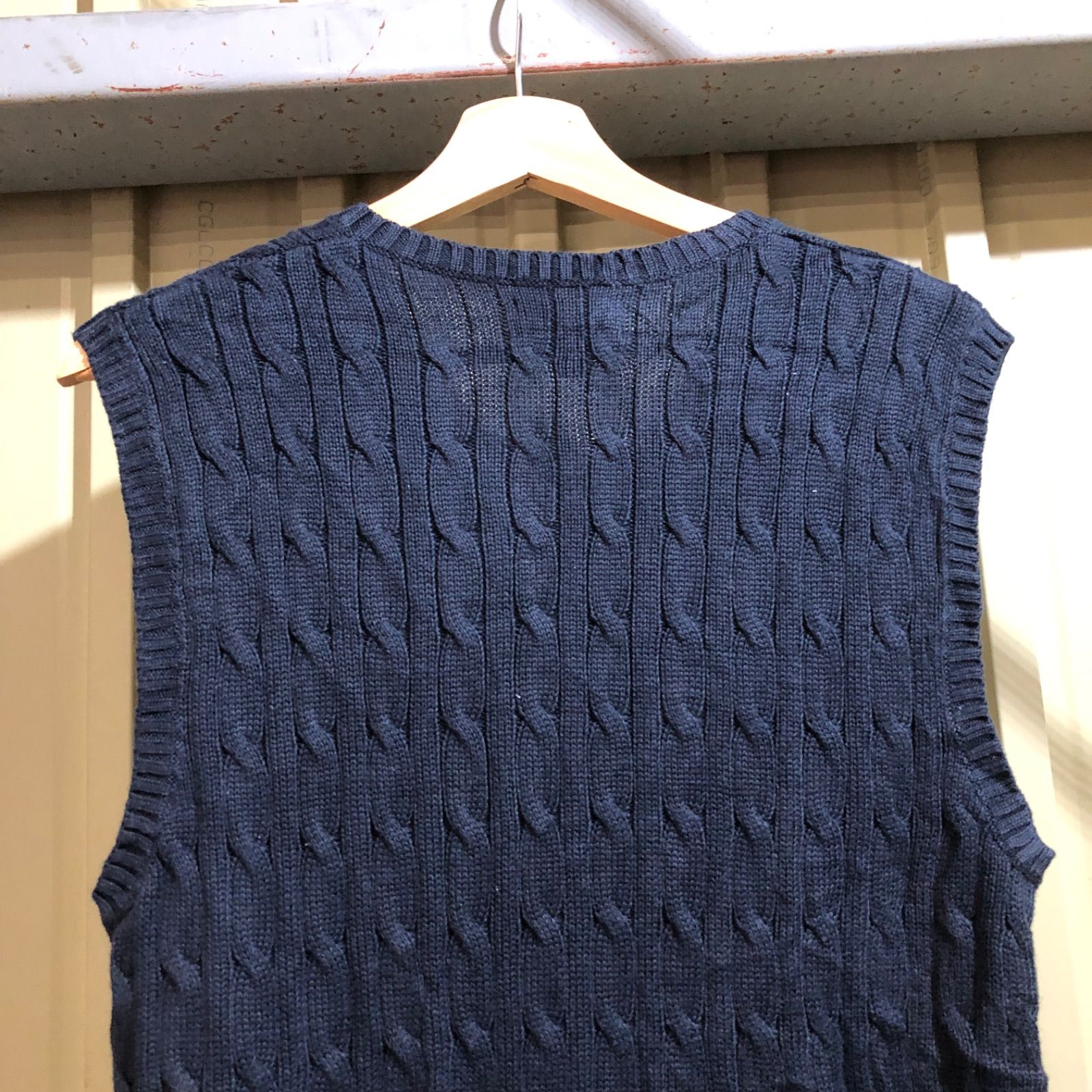 1055 POLO RALPH LAUREN セーターベスト ネイビー L ポロラルフ