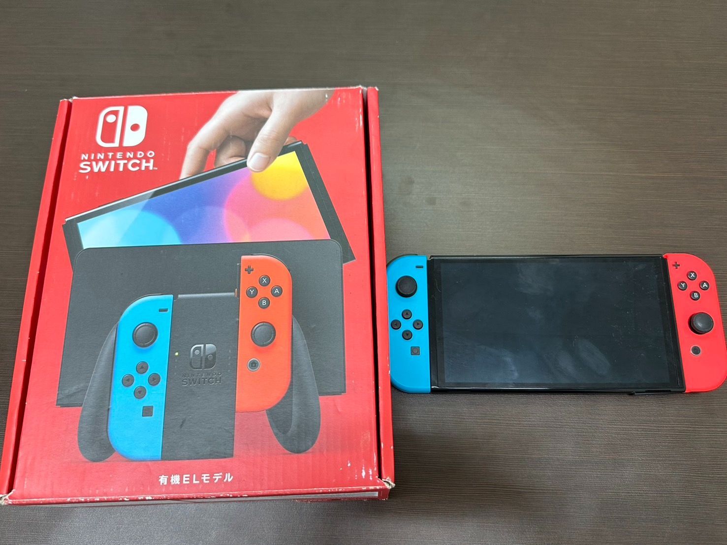 Nintendo Switch 有機ELモデル 本体 セット １部破損あり 稼働 済 J 01-998