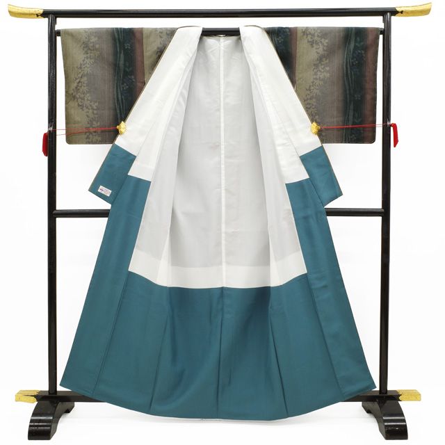 新古品】 結城紬 着物 未使用 正絹 袷 奥順 はたおり娘 100亀甲 手織り