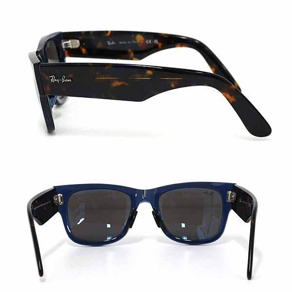 レイバン Ray-Ban サングラス MEGA WAYFARER RB0840S-F 6638/O4  52□21 145 3N ブラウン系 ブルー系 【中古】Sランク レイバン Ray-Ban サングラス MEGA WAYFARER RB0840S-F 6638/O4 52□21