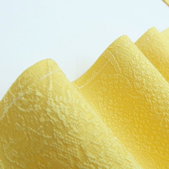 百華 Y 4099 正絹 さが美謹製 染め一ツ紋 仕付け糸付 色無地 着物