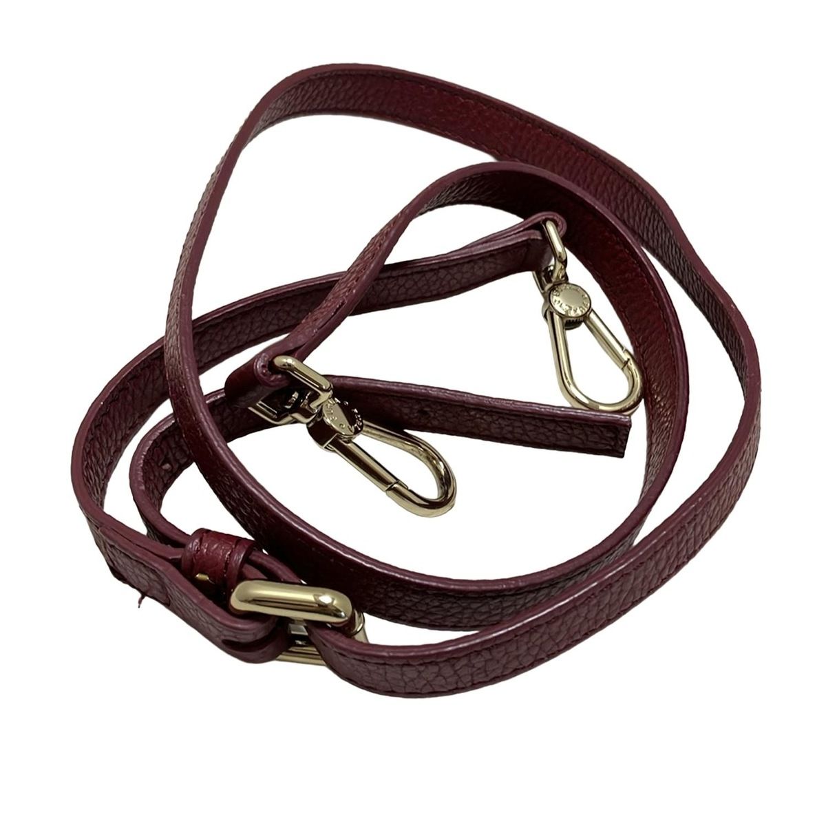 FURLA(フルラ) ハンドバッグ - ボルドー 巾着型 レザー - メルカリ