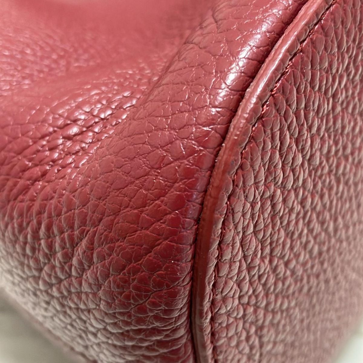 FURLA(フルラ) ハンドバッグ - ボルドー 巾着型 レザー - メルカリ