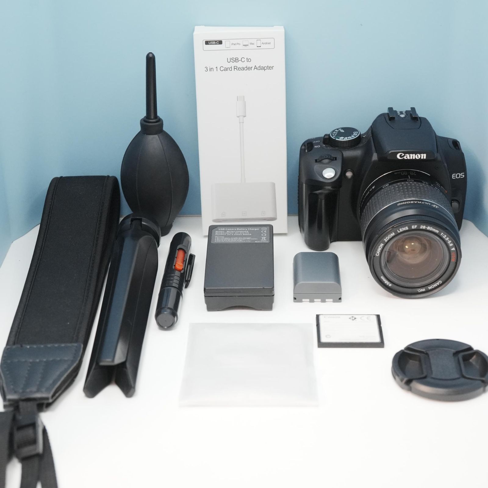 Canon EOS kiss Digital N 一眼レフ スマホ転送OK フルセット a5471