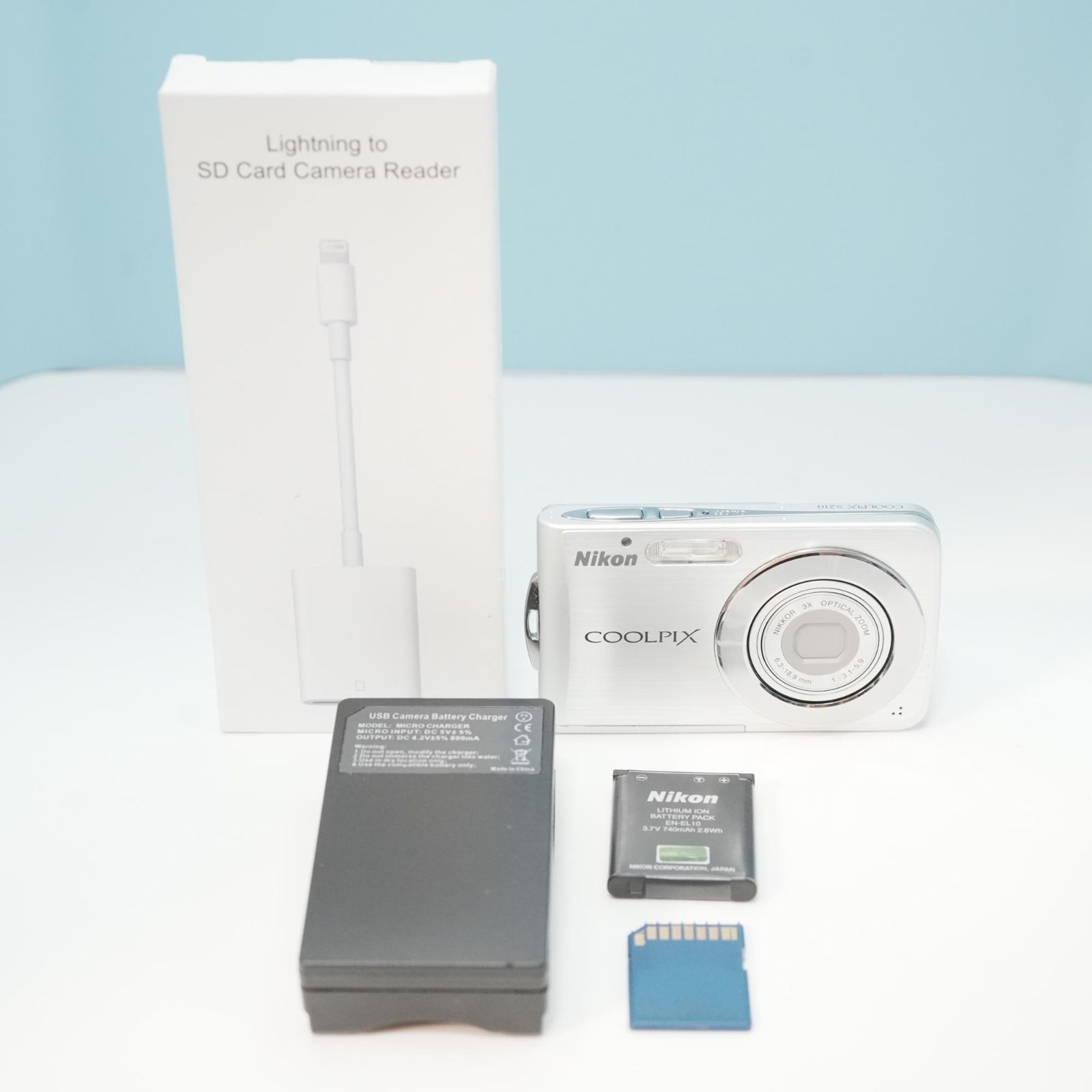 Nikon COOLPIX S210 デジカメ スマホ転送OK フルセット 極美品 a5493