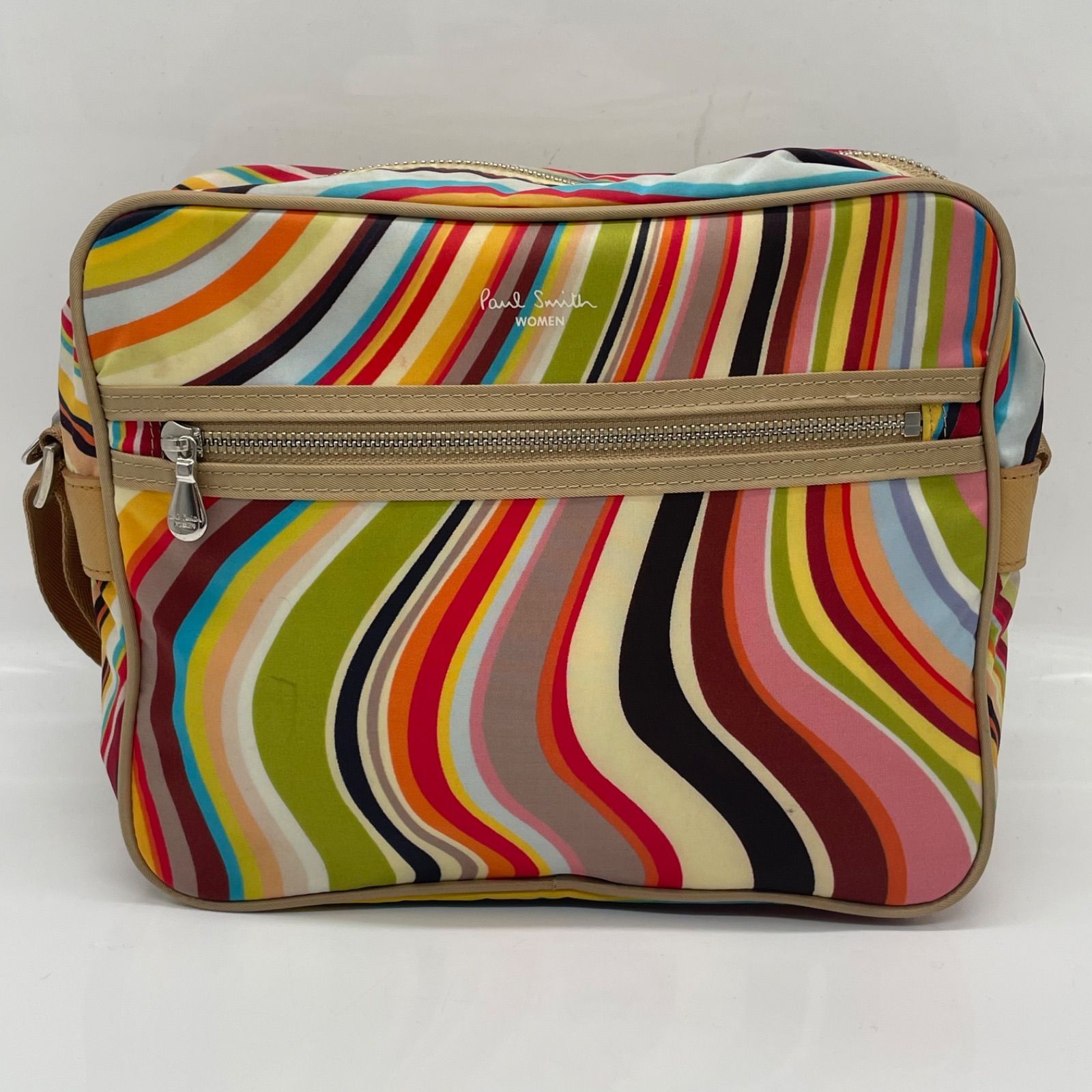BN7014○Paul Smith ポールスミス マルチストライプ ショルダーバッグ
