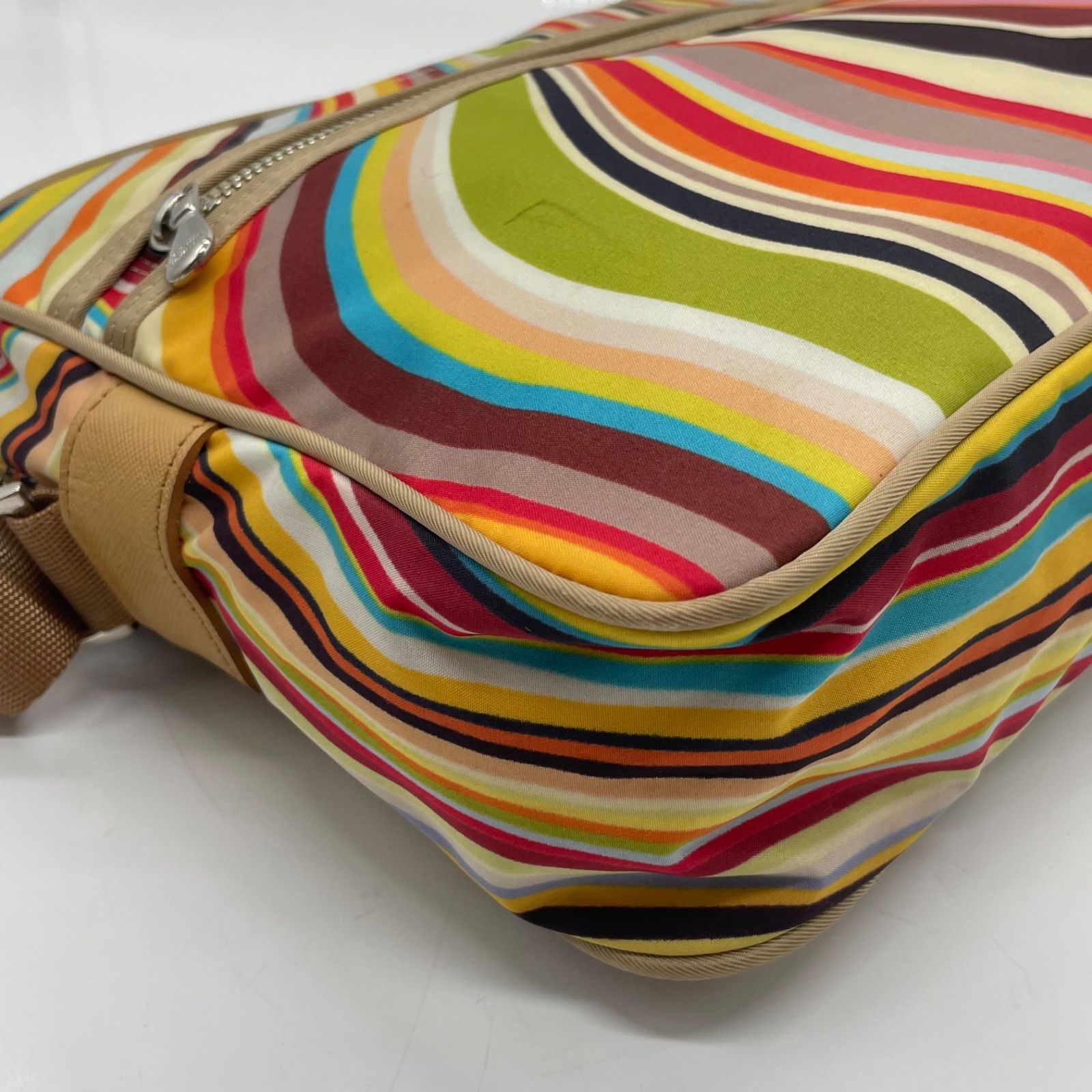 BN7014○Paul Smith ポールスミス マルチストライプ ショルダーバッグ