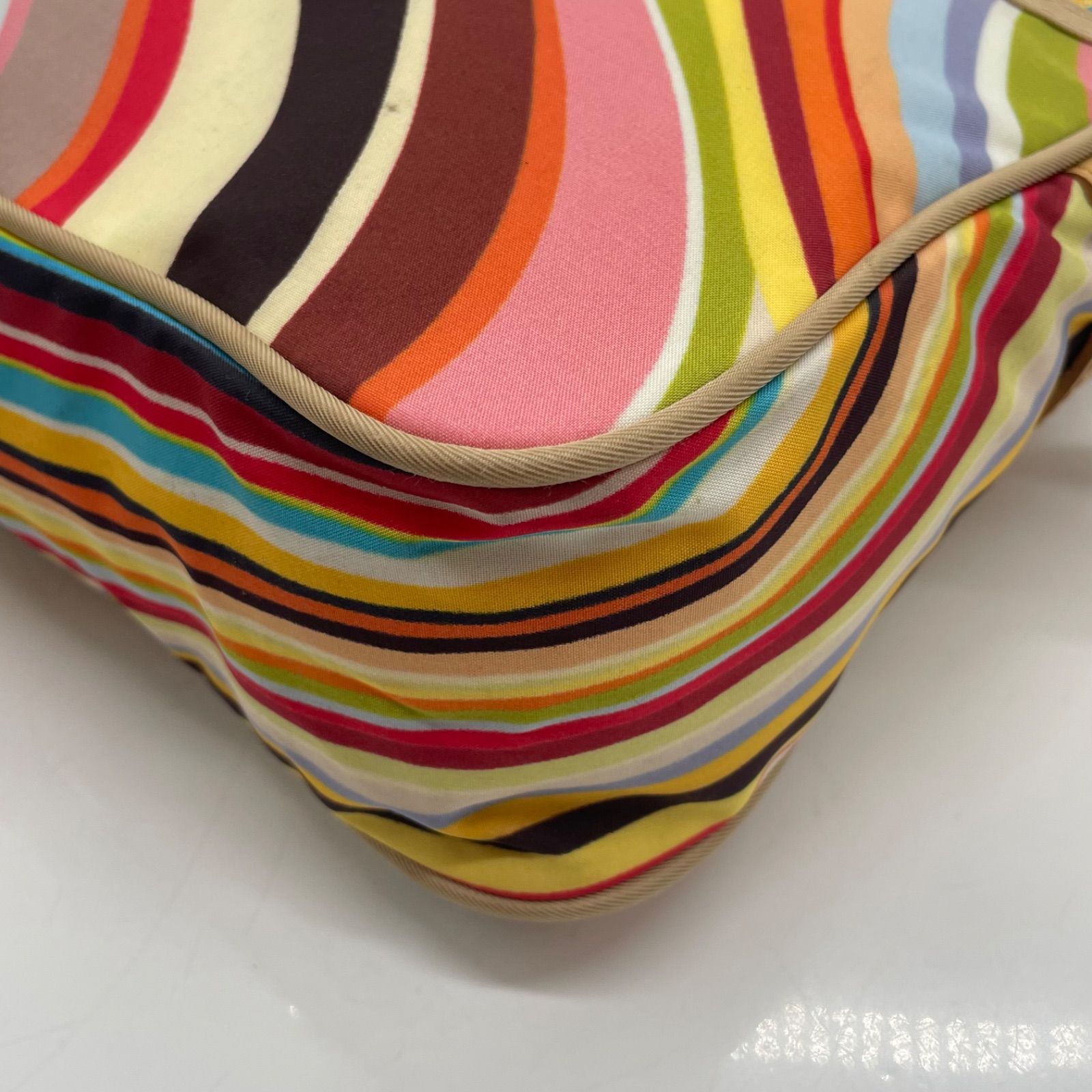 Paul Smith マルチストライプ ショルダーバッグ 極美品】ポールスミス 
