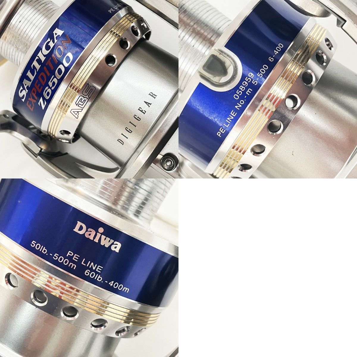 ☆程度良好☆ダイワ SALTIGA Z6000 スプール/ソルティガ 〇〇DAIWA ダイワ SALTIGA ソルティガ 本体 Z6000 スプールZ6500