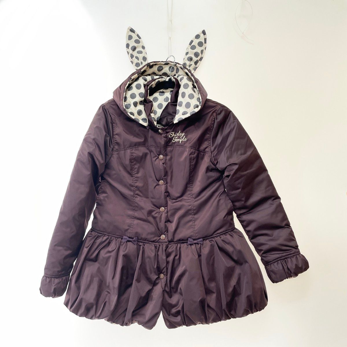 〇〇Shirley Temple シャーリーテンプル キッズ 中綿コート 160cm うさ