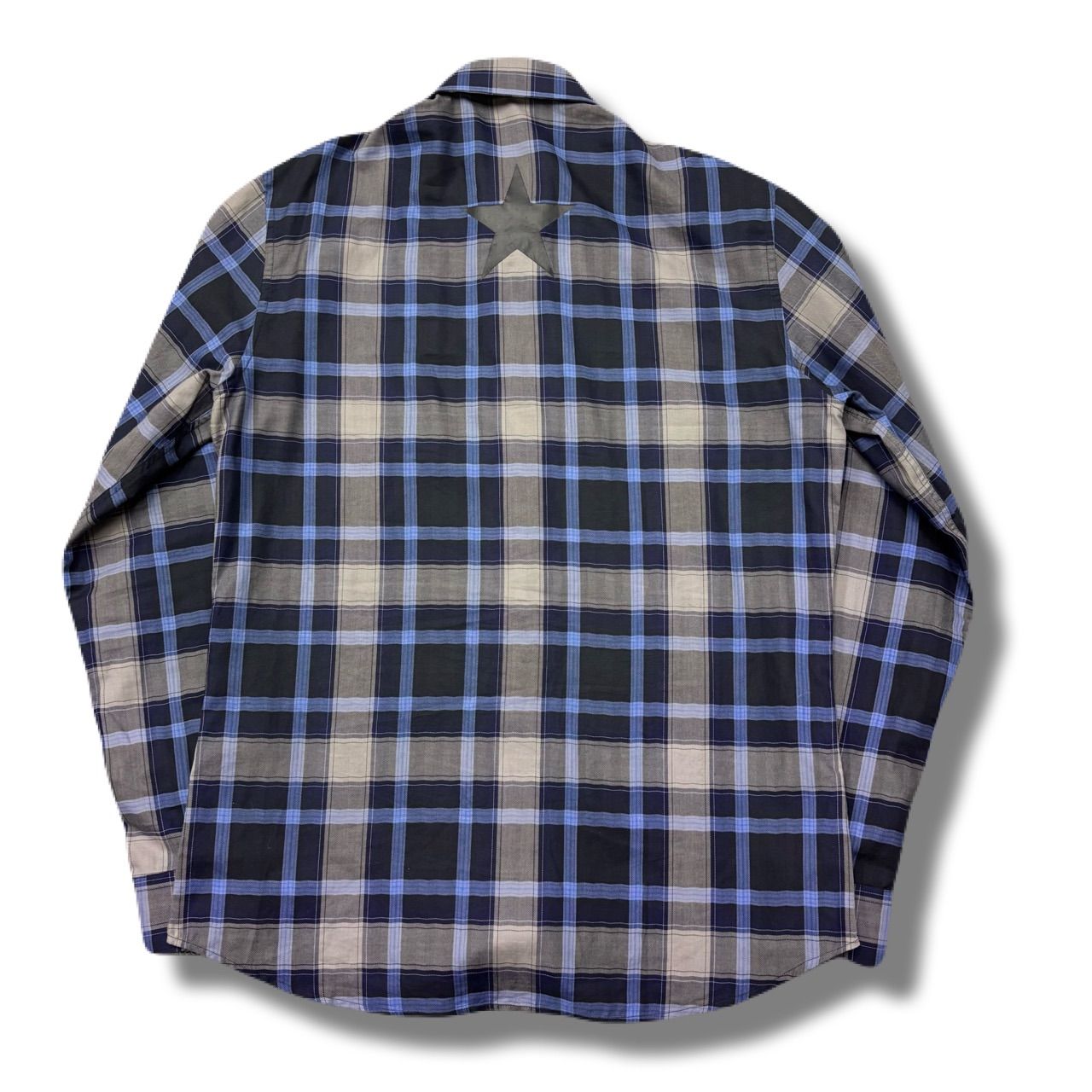 トップス givenchy star shirt 16ss GIVENCHY ジバンシィ 16SS STAR CHECK SHIRT スターチェックシャツ 16S