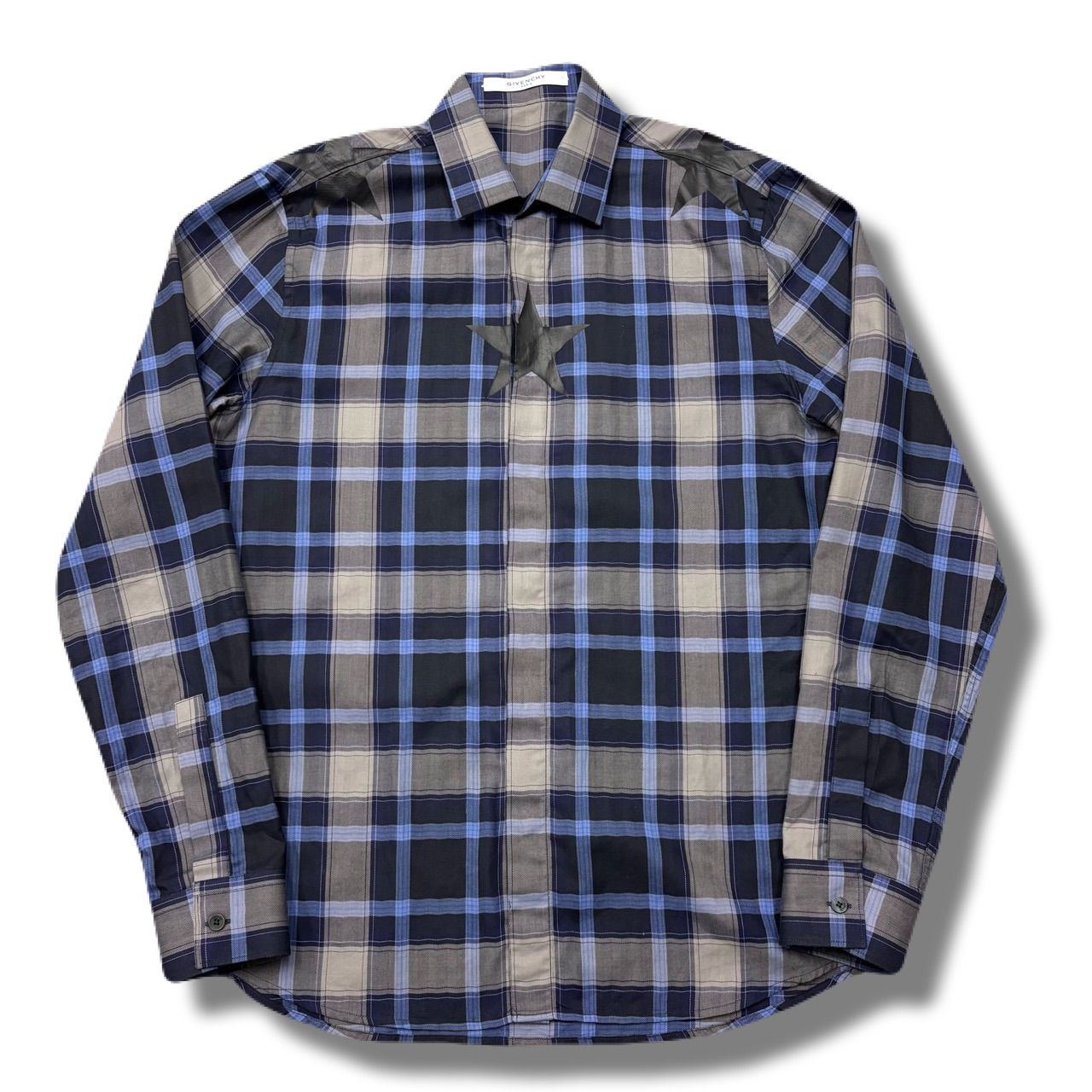 GIVENCHY ジバンシィ 16SS STAR CHECK SHIRT スターチェックシャツ 16S