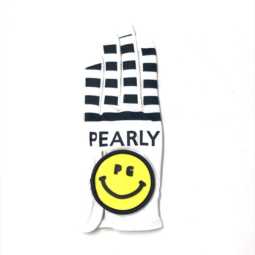 PEARLY GATES パーリーゲイツ グローブ 左手用 ニコちゃん ボーダー柄