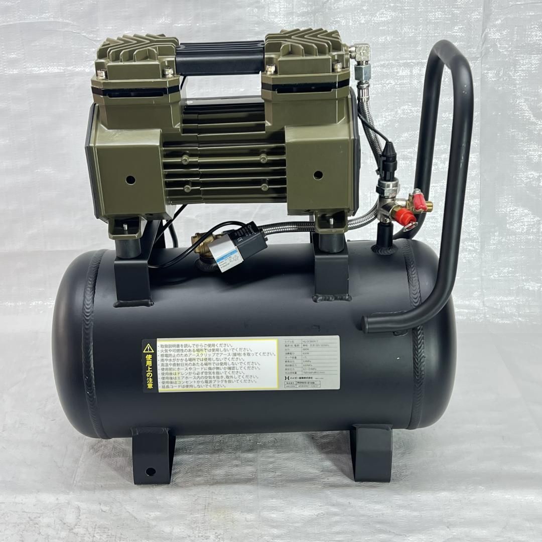  エアーコンプレッサー 100 V 17 L オイルレス 最大圧力0 9 MPa 静音 小型 HG 308 3 コンプレッサー エアーツール