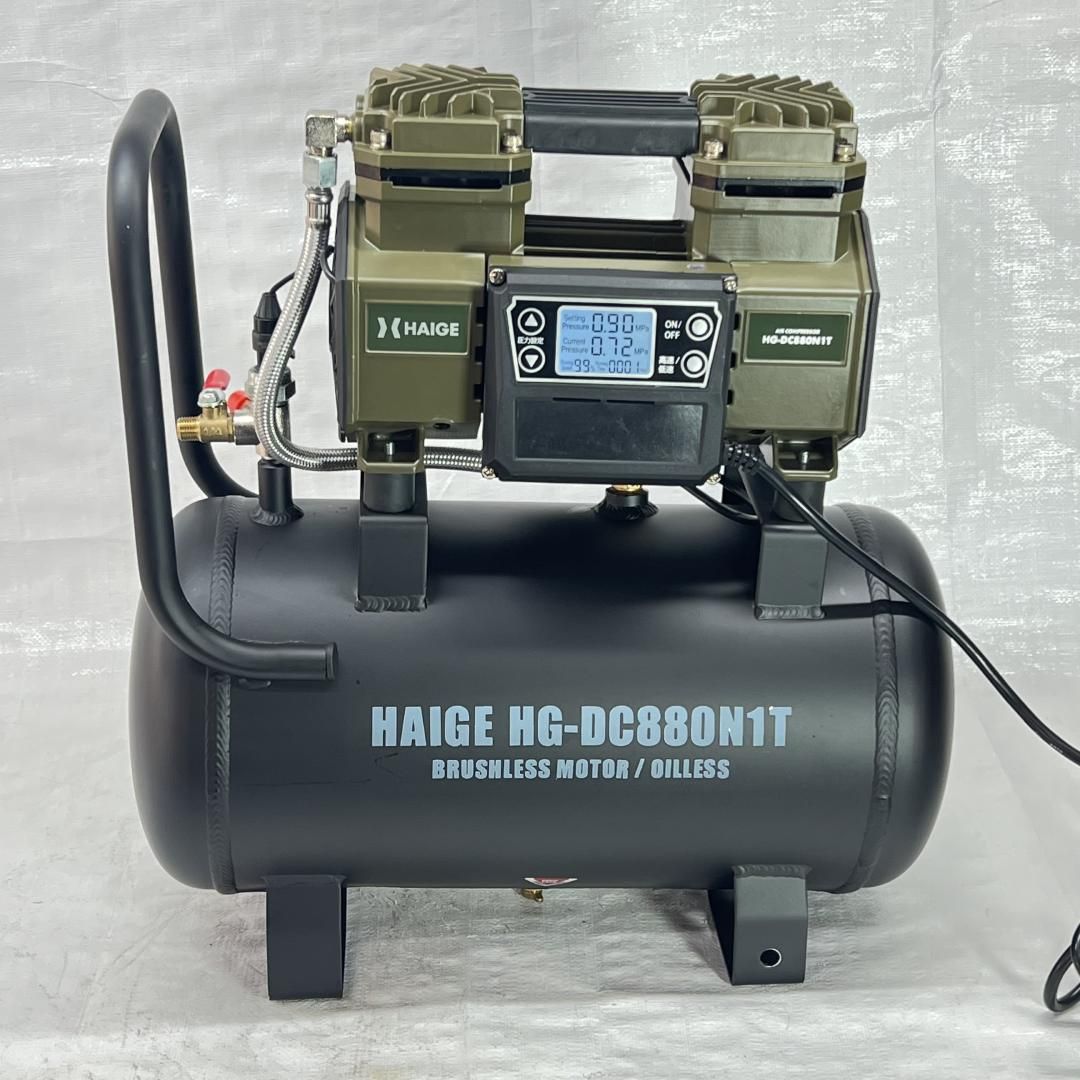 エアーコンプレッサー 100 V 17 L オイルレス 最大圧力0 9 MPa 静音 小型 HG 308 3