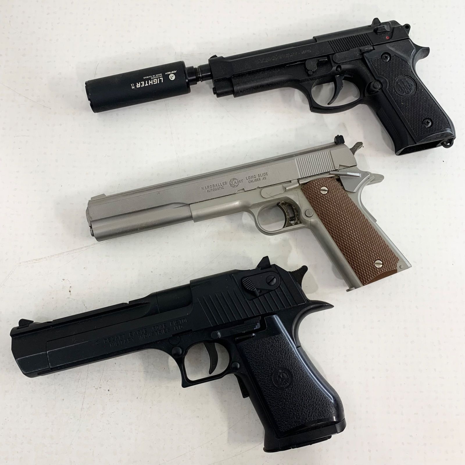 稼働品 東京マルイ 電動ブローバック デザートイーグル.50 AE 10禁 AMT ハードボーラー .45 U.S. 9 mm M ガスガン ACETEC LIGHTER フルオートトレーサー