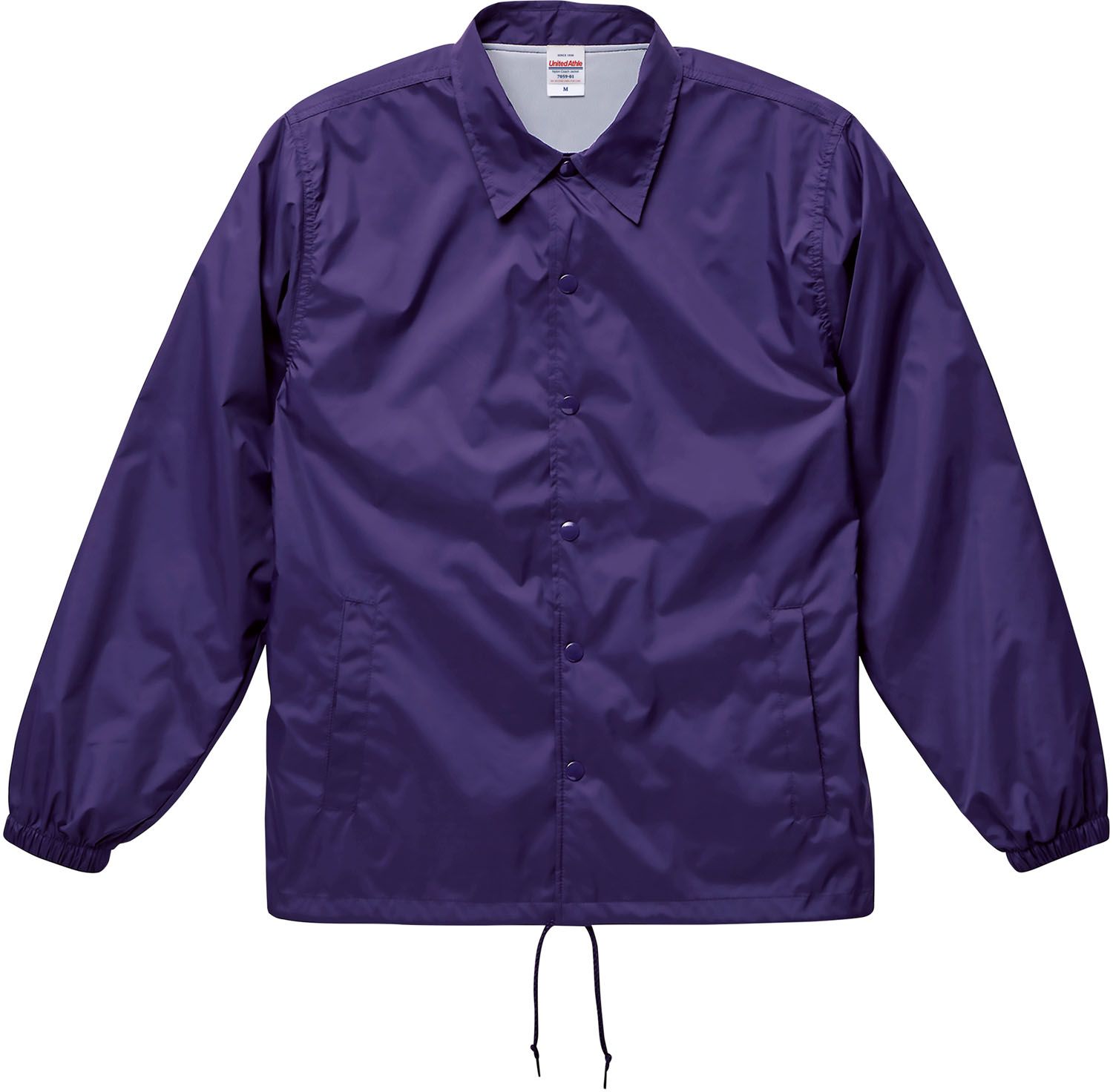 ユナイテッドアスレ UnitedAthle ナイロン コーチジャケット ライニング付   705901 62 パープル