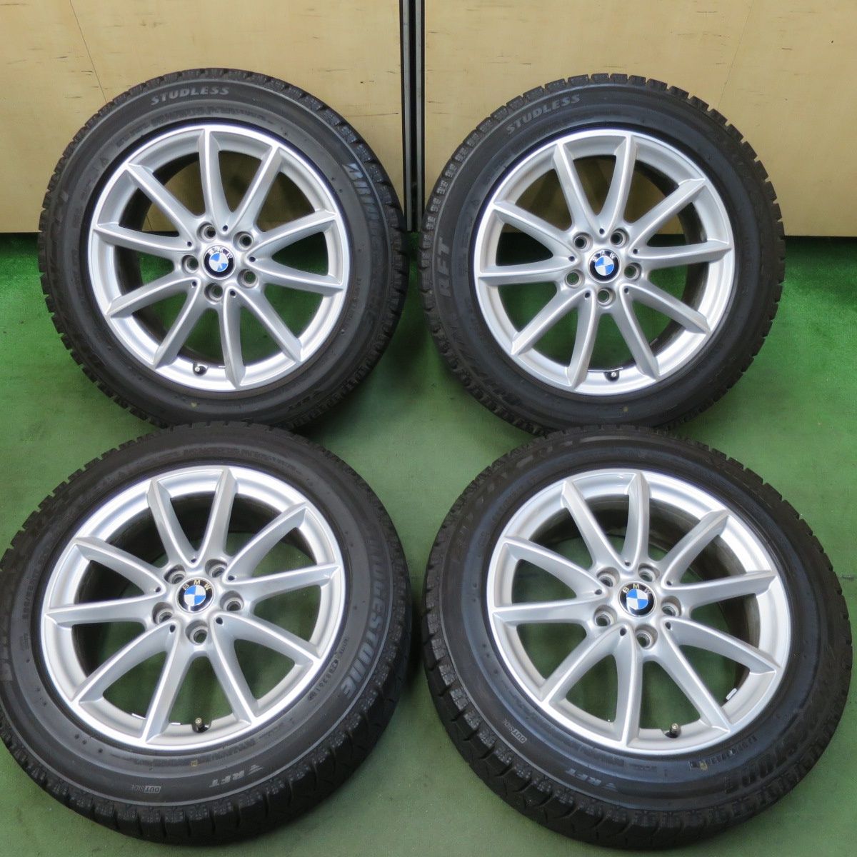 バリ溝！キレイ！9分☆BMW F48 X1 純正 225/55R17 スタッドレス