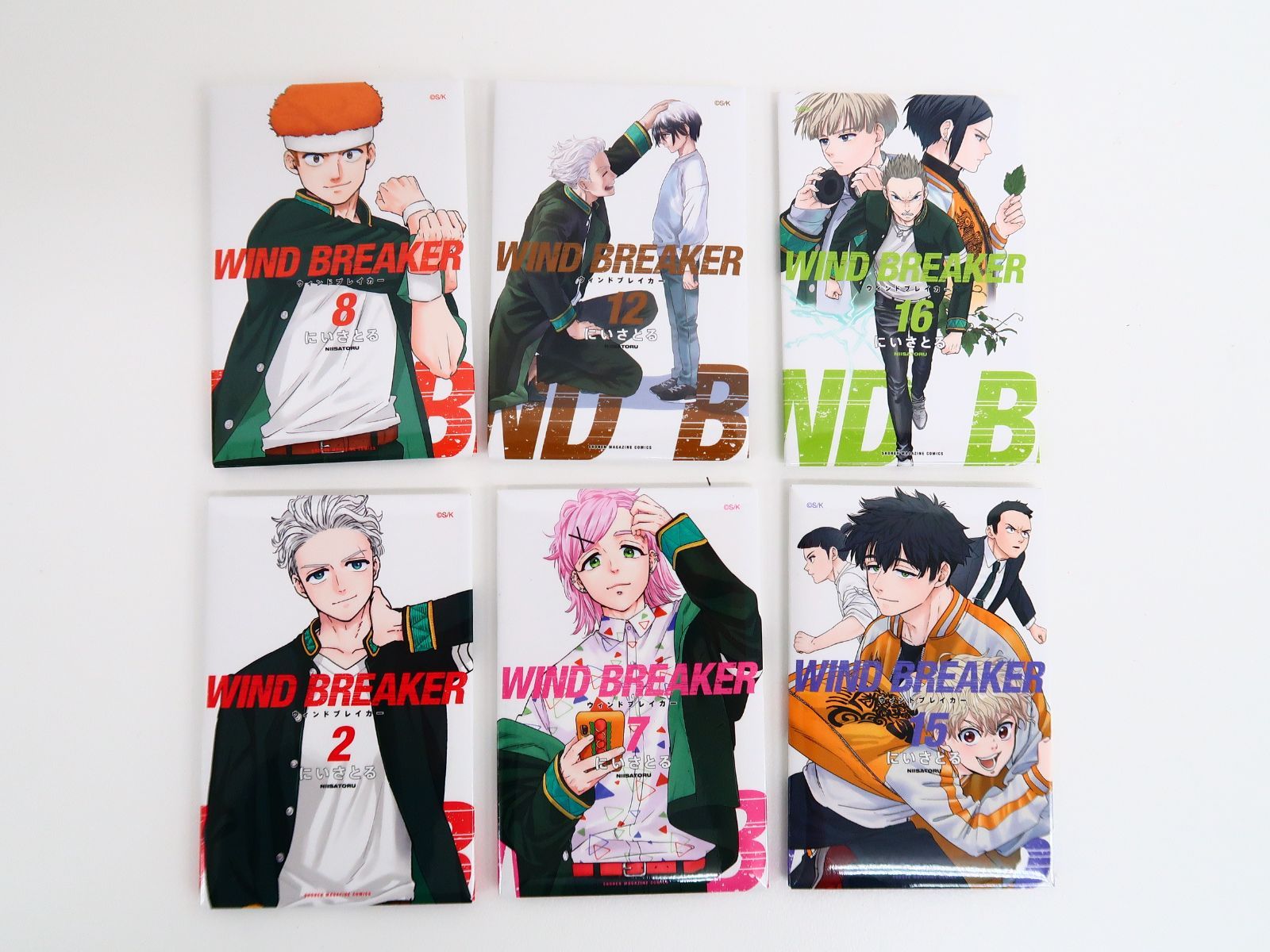 6点セット WIND BREAKER展 ランダム缶マグネット 2.7.8.12.15.16