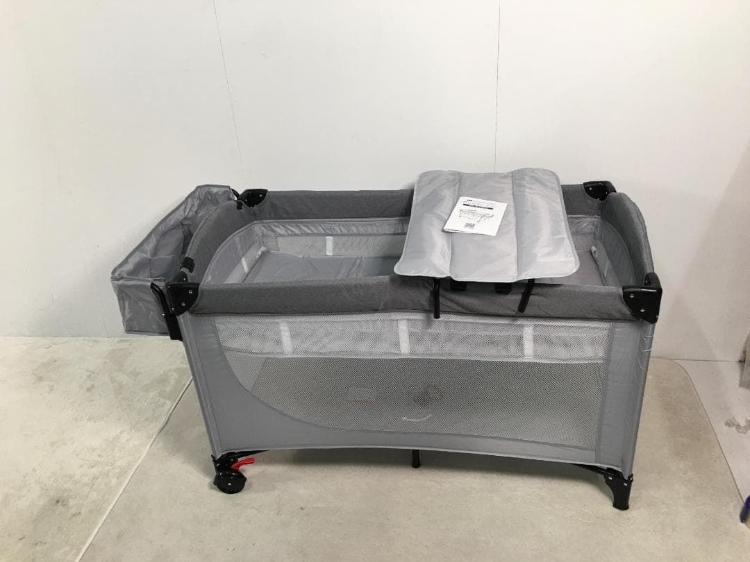 訳あり新品 ベビーベッド 折りたたみ ベビーサークル 1323-140