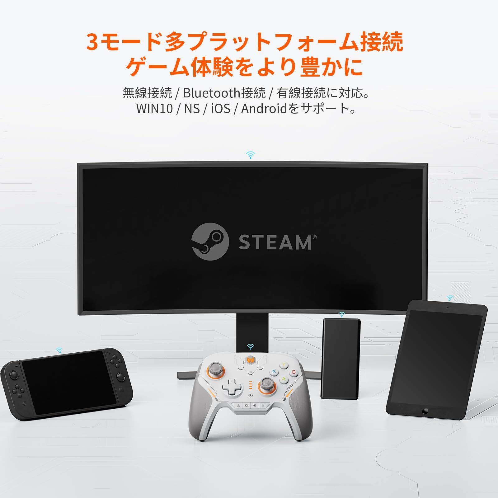 BIGBIG WON BLITZ2 TMR コントローラー 無線/有線接続 TMR ホール