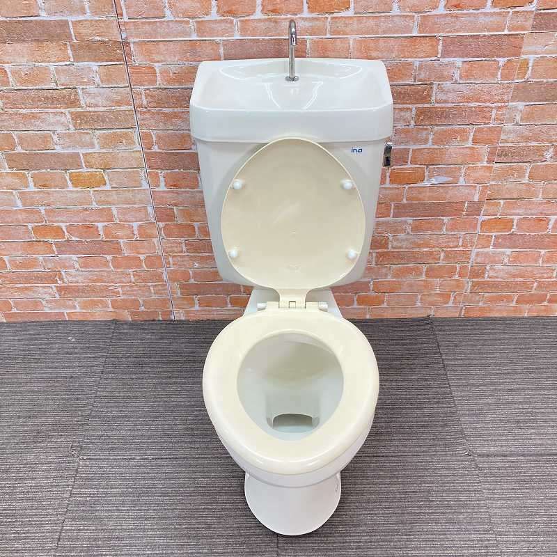 品 便座付 INAX イナックス トイレ 洋式便器 壁排水 C-18 P T-810 ZU 蓋型番 タンク 一式セット アイボリー系 2 L