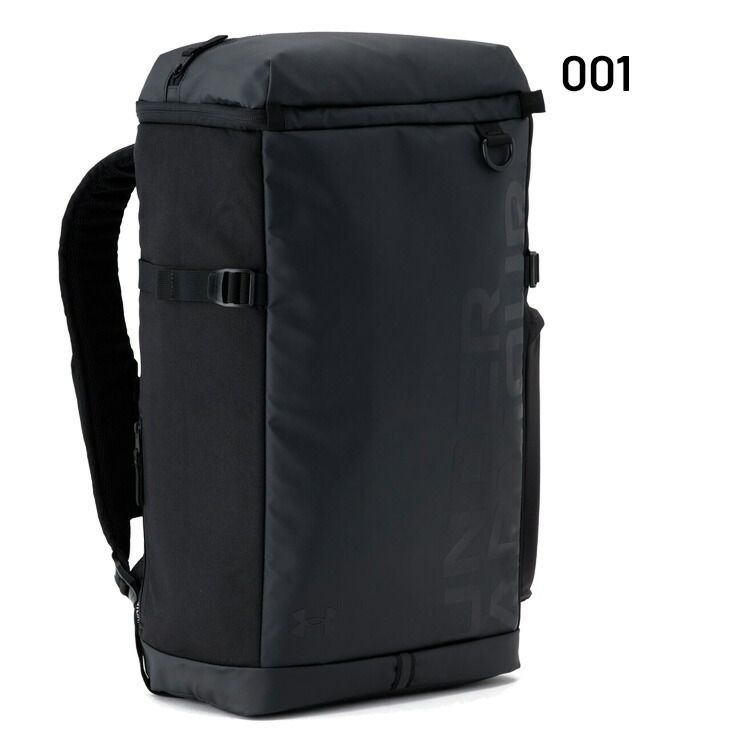 アンダーアーマー リュック 41 L メンズ レディース バッグ 鞄 UNDER ARMOUR UAターポリン バックパック2.0｜大容量 はっ水 スクエア型 スポーツバッグ トレーニング 運動 黒 男女兼用 1388291