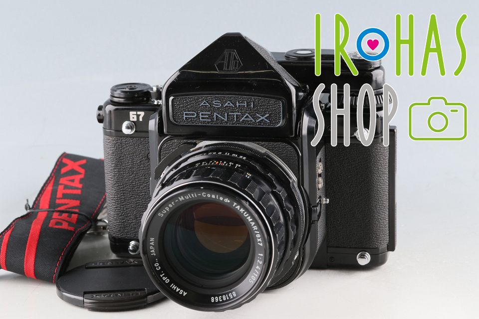 フィルムカメラ PENTAX TAKUMAR 6x7 1:2.4 / 105 Asahi Pentax 67 TTL + SMC Takumar 6x7 105mm F/2.4 Lens #61817E3