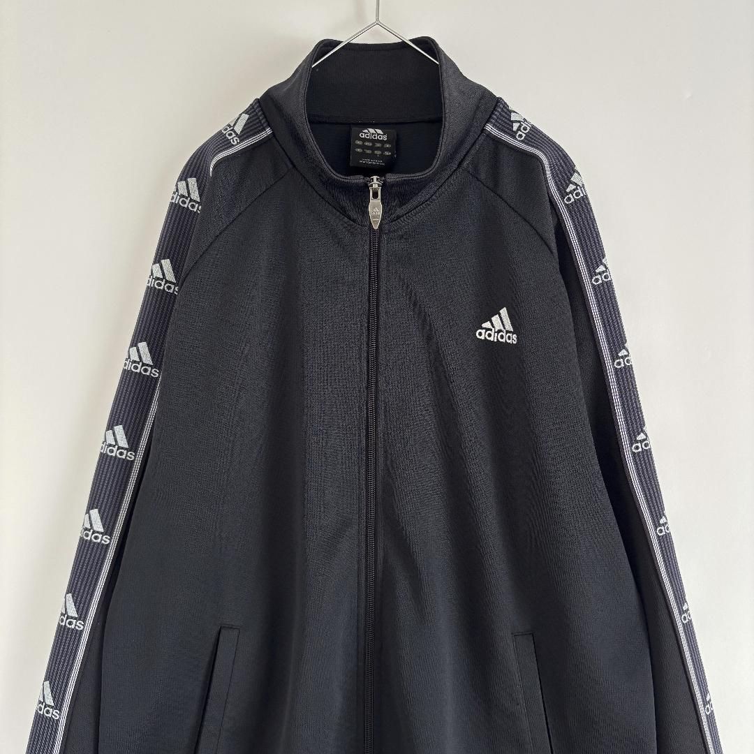 adidas トラックジャケット ジャージ 刺繍ワンポイント 万国旗 ロゴ