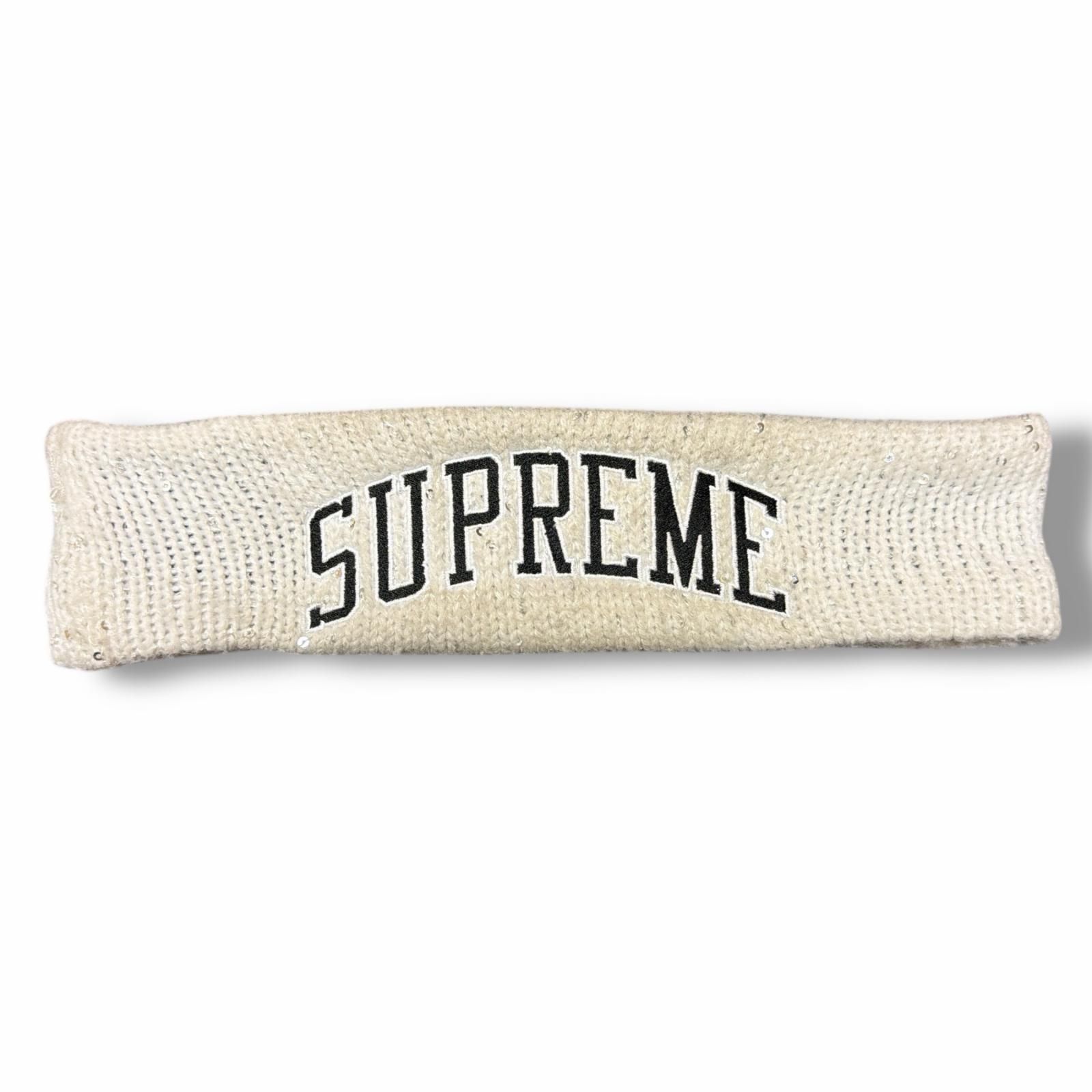 Supreme × NEW ERA 18AW Sequin Arc Logo Headband スパンコール