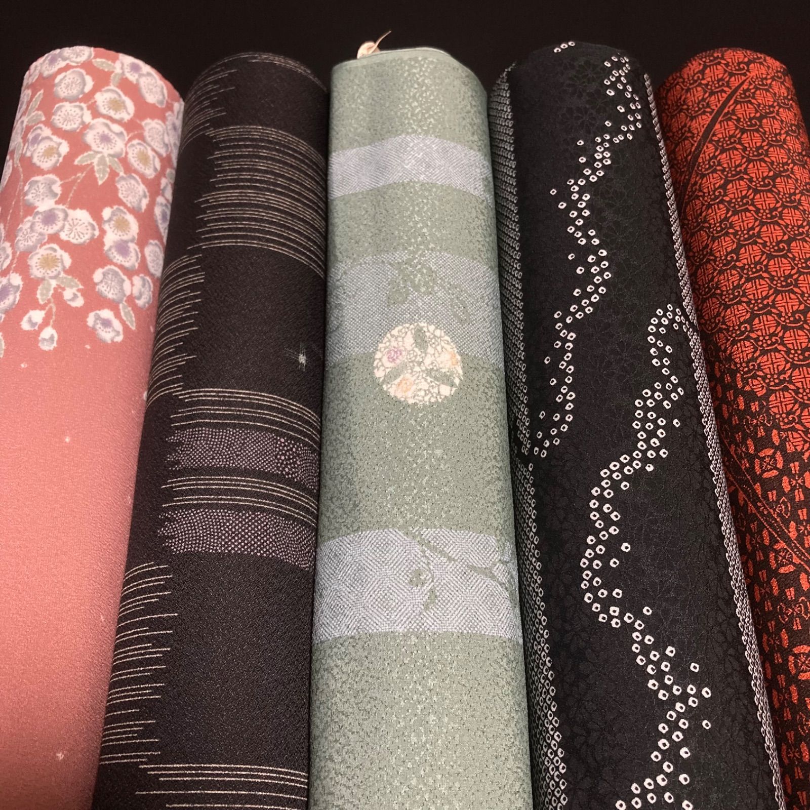 着物と帯オレンジ y