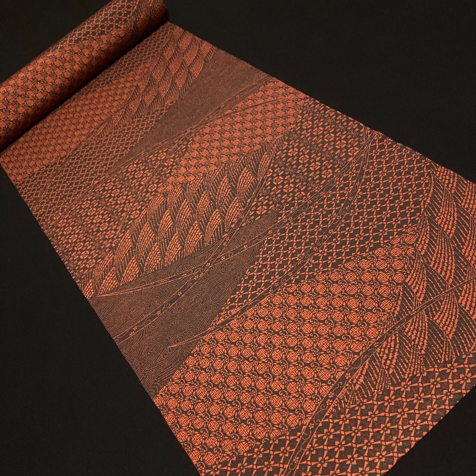 着物と帯オレンジ