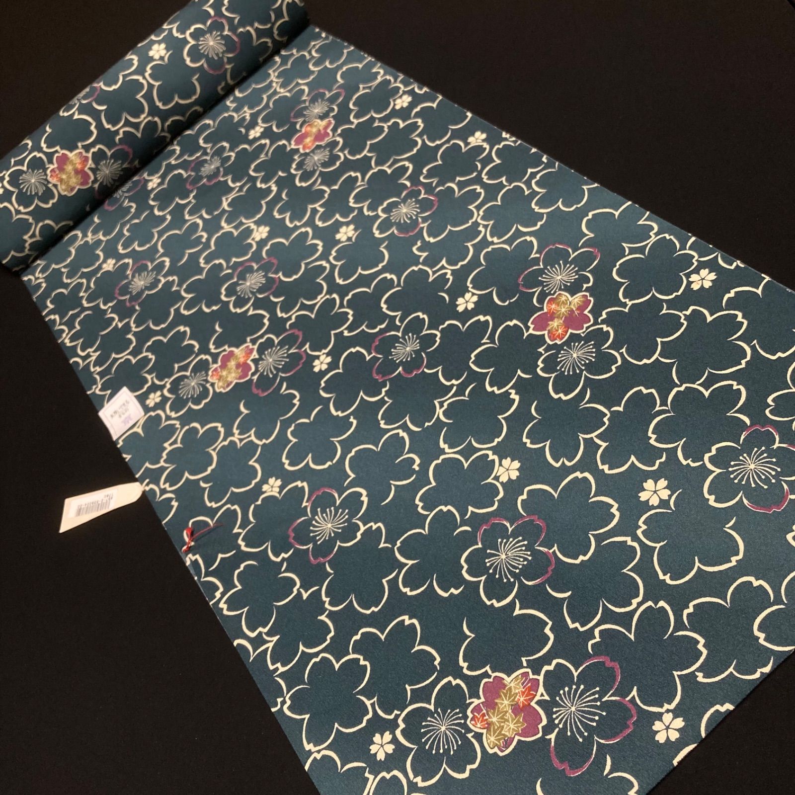 着物と帯オレンジ y 126◾️割と なポリエステル化繊着尺反物5点◾️