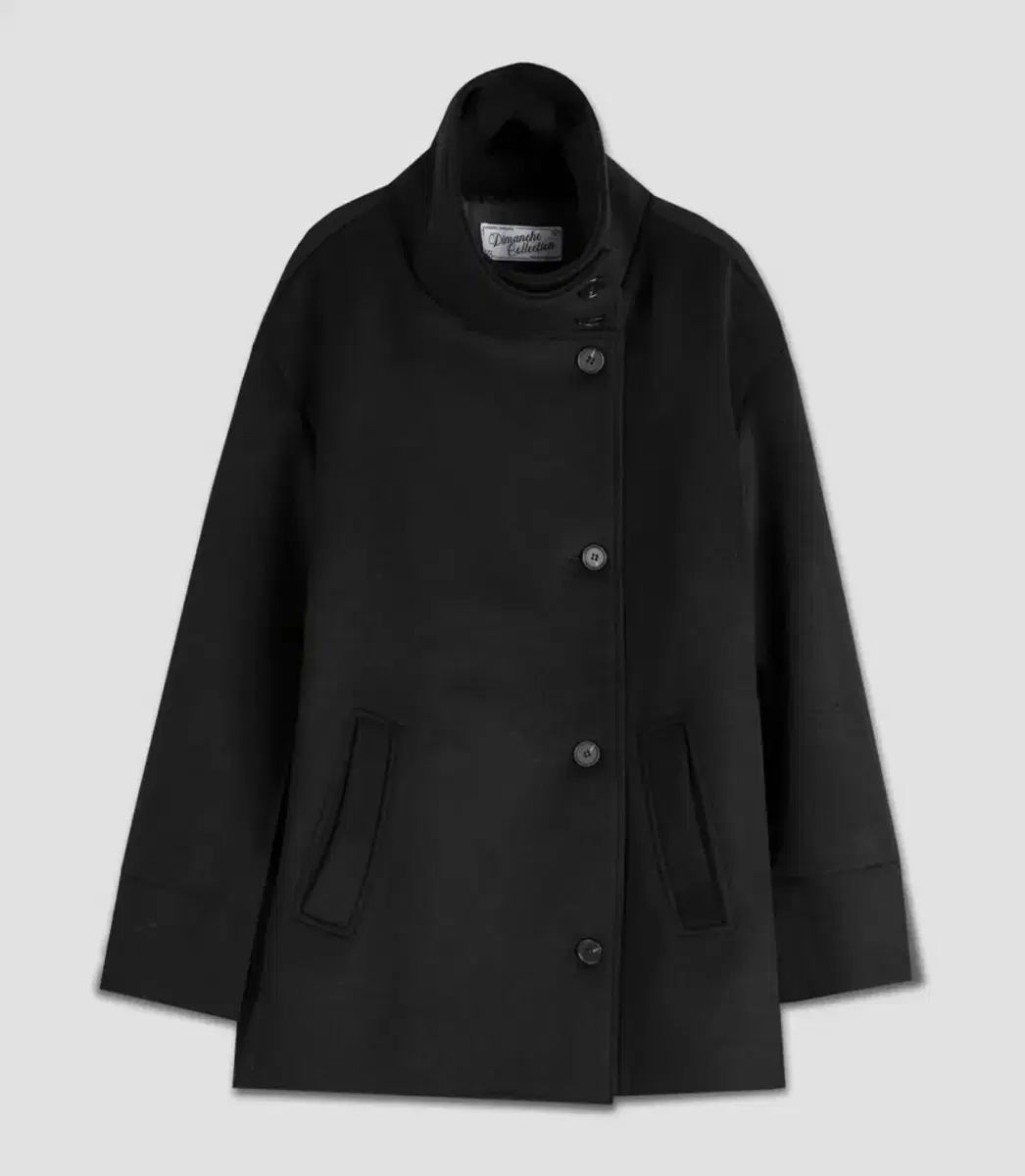ディマンシュ ブラック ハーフ コート