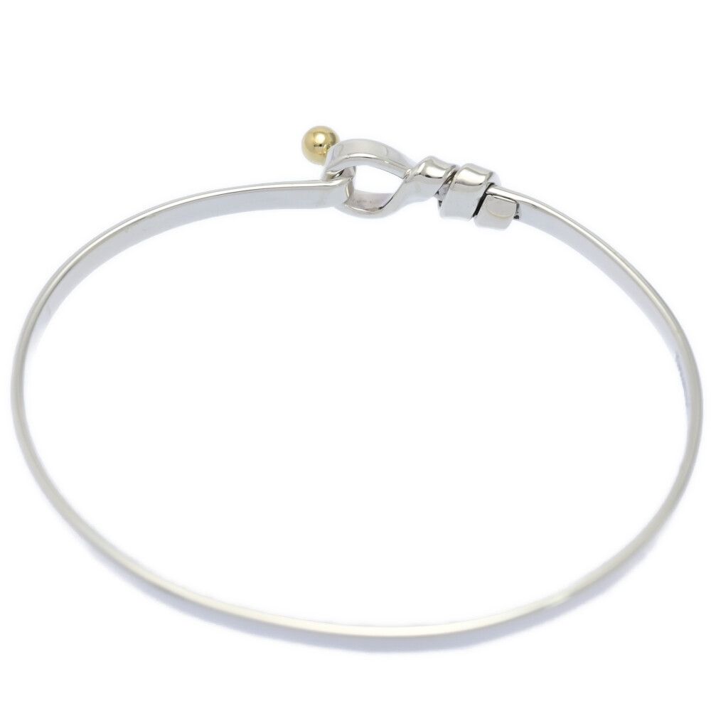 TIFFANY ＆ Co. ティファニー フック＆アイバングル/Sv925×K18/750