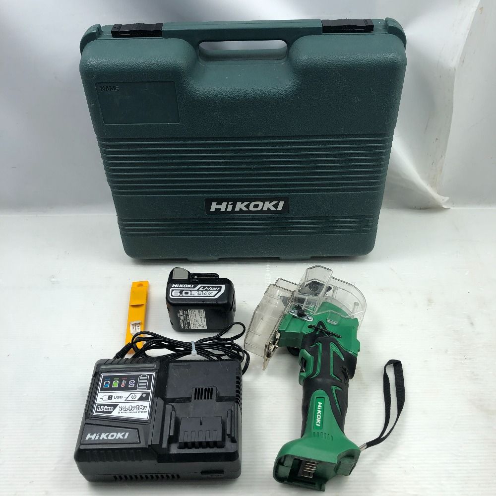 HiKOKI ハイコーキ 工具関連用品 コードレスナイフカッタ 充電器 充電池 ケース付 コードレス式 グリーン
