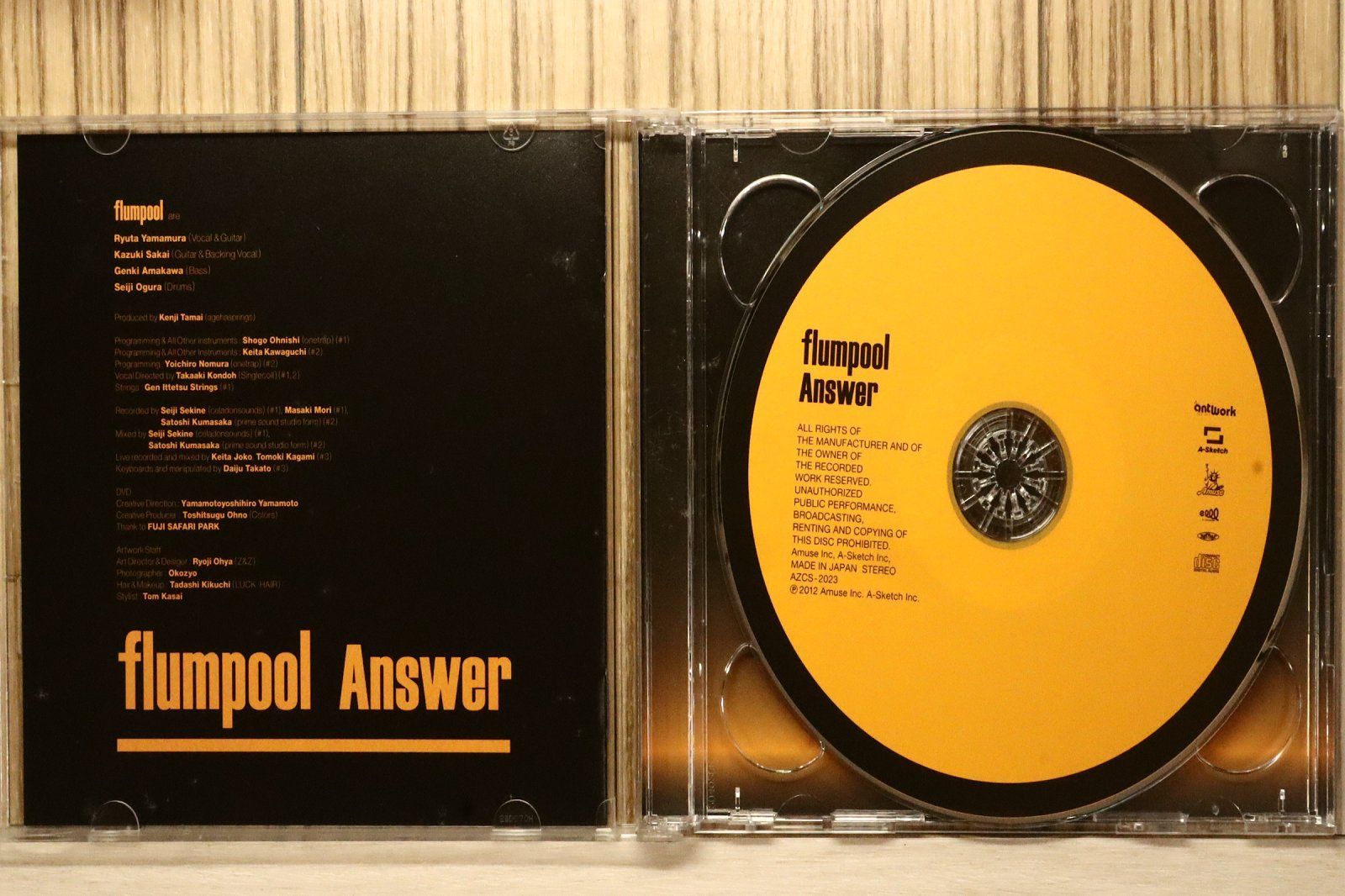 国内盤CD☆フランプール/flumpool□ Answer 【AZZS10/4562256121145