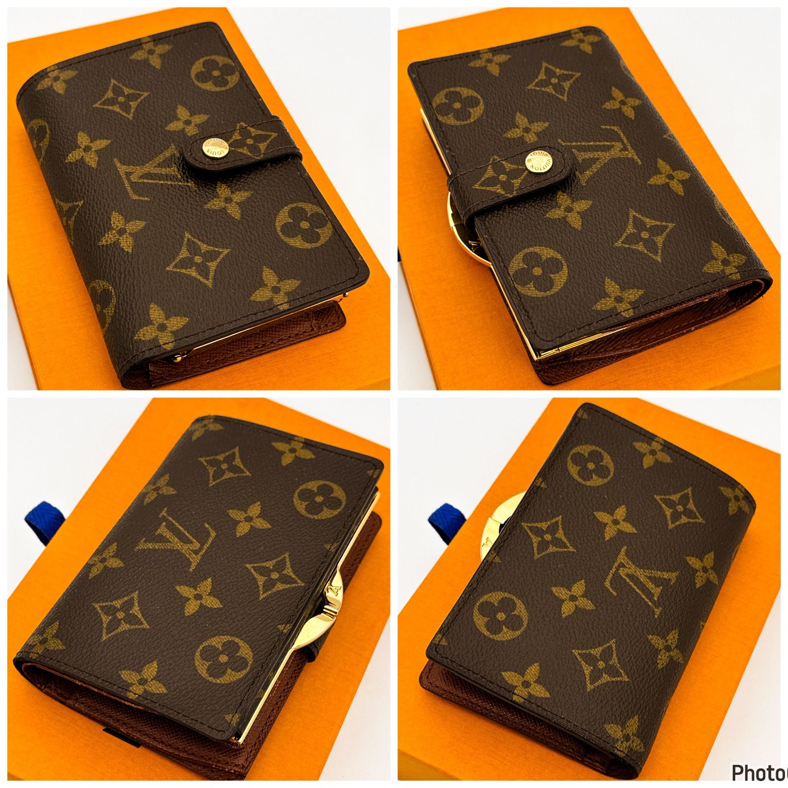 ルイヴィトン✨モノグラム✨ヴィエノワ✨がま口✨二つ折り財布181