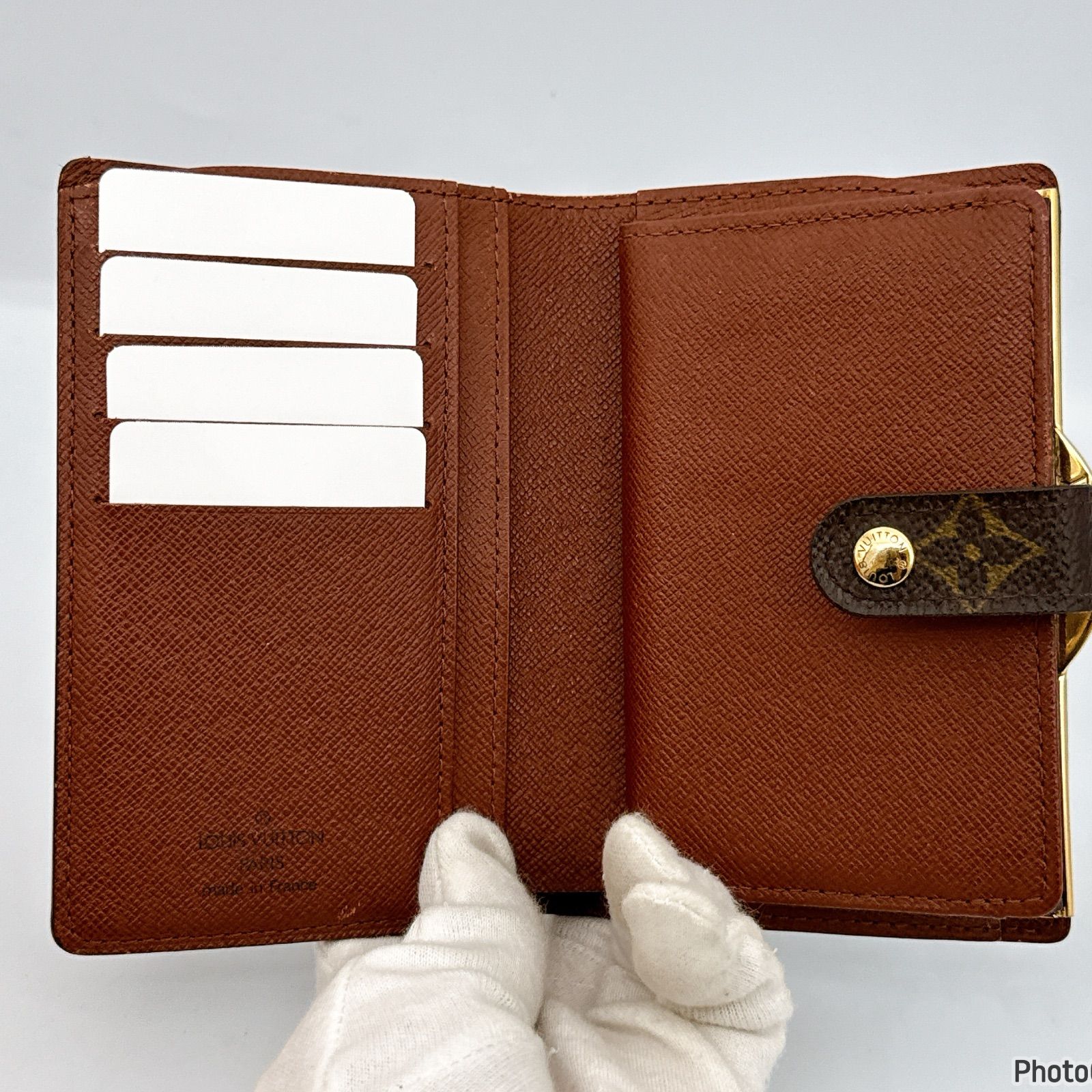 ルイヴィトン✨モノグラム✨ヴィエノワ✨がま口✨二つ折り財布181