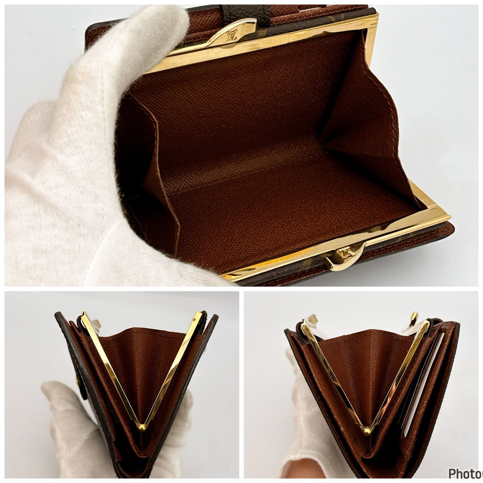 ルイヴィトン✨モノグラム✨ヴィエノワ✨がま口✨二つ折り財布181