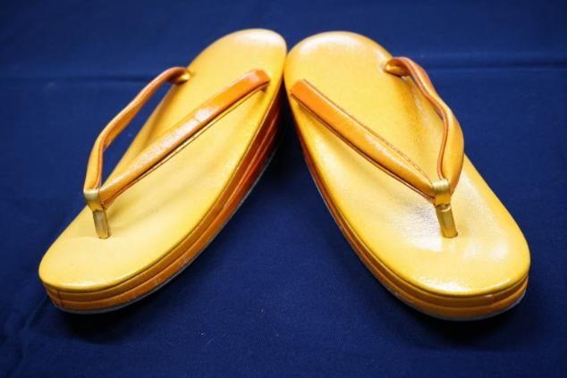  草履＆本革ハンドバッグ ゴールド 和装 フォーマル 和装用バッグ 着物 浴衣