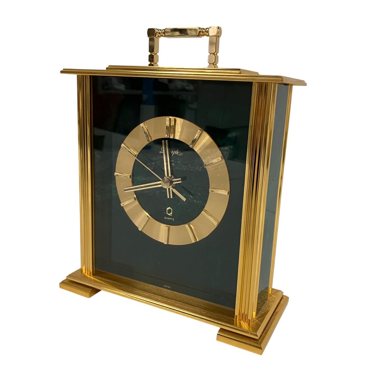 Dimple ディンプル 置時計 TQ-314 G アンティーク アナログ 良好