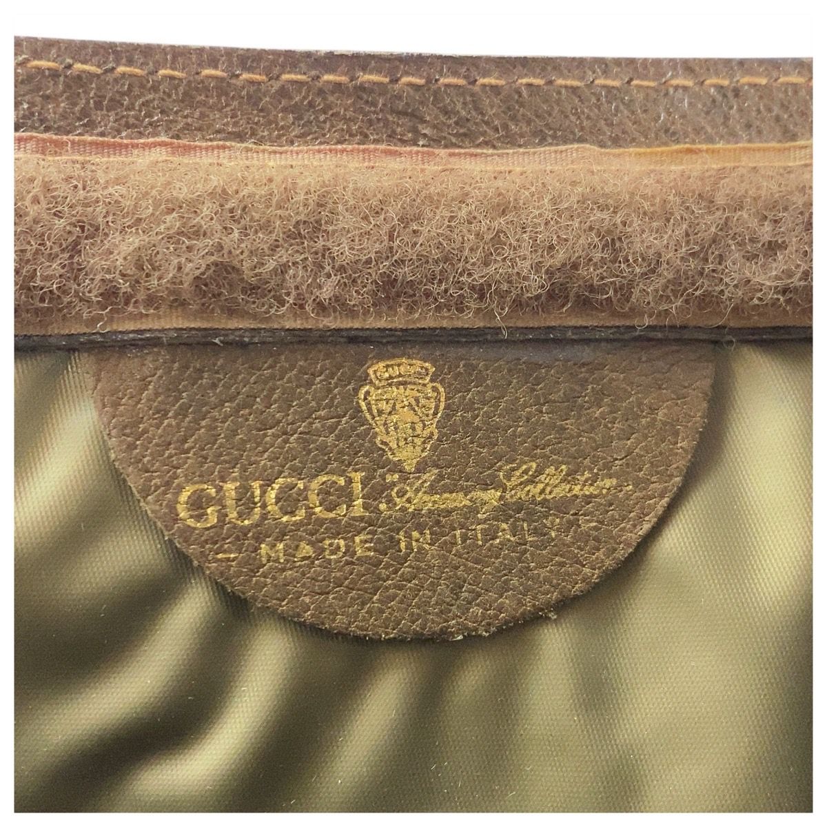 GUCCI GGスプリーム オールドグッチ シェリーライン セカンドバッグ GUCCI グッチ シェリーライン オールドグッチ ブラウン ベージュ GG